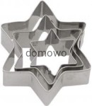 METALOWE  FOREMKI wykrawacze gwiazdka 3 szt