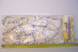 PLASTIKOWE FOREMKI WYKRAWACZE CIASTEK-10 szt duże